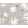 Vianočná reťaz LED strieborné hviezdičky, 1,9 m