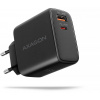 AXAGON ACU-PQ45 GaN sieťová nabíjačka 45 W, 2x port (USB-A + USB-C), PD3.0/PPS/QC4+/SFC 2.0/AFC/Apple