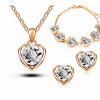 Šperk Set Love Heart zlatá