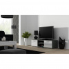 Cama Meble Tv stolík SOHO RTV 140 S4, sivý mat/biely lesk