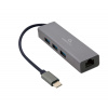 Gembird USB-C GBit adaptér + 3x USB 3.1 A-CMU3-LAN-01