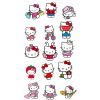 CUKROVÁ TLAČ jedlý obrázok na tortu Cukrová hmota Hello Kitty Mačka SET 64