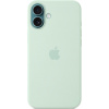 Apple iPhone 16 Plus Silicone Case with MS - Aquamarine MDGU4ZM/A