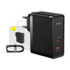 Nástenná nabíjačka Baseus GaN USB-C + USB, 100 W + 1 m kábel (čierna) CCGP090201