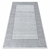 Dywany Łuszczów Koberec ALLURE 8783 Grécky kľúč, rám - Štrukturálny, štýlový, glamour svetlo šedá / biely 120x170 cm