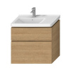 JIKA CUBITO PURE 74 x 42,6 x 68,3cm pravá skrinka pod umývadlo závesná, dub, H40J4254045191
