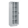 Skriňa na bielizeň C+P Cabo-Plus, 2 oddelenia, 800 x 500 x 1950 mm, biela, s podstavcom