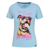 PitBull West Coast dámske tričko Sunglasses light blue Farba: modrá, Veľkosti dámske: XS
