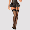 Obsessive Sieťované pančuchy Darkessia stockings - černá