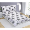 Bellatex krep obliečky 80/746 fialové peříčko 140x200 70x90