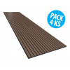 VicStrip 2400 x 595 x 12mm, 4 ks (Absorpčný lamelový panel, 4 ks)