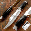 Dopad na mieru nože HM-1673 taktický nôž (Poľovnícke nôž Bowie Survival Stal D2 Kožená puzdro)
