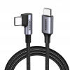 Kábel Ugreen USB typ C - USB typ C 0,5 m čierny
