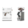 Ascaso Steel DUO PID, White&Wood + Eureka Mignon Specialita Smart, CR chrome