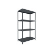 Skrutkovaný regál s kovovými policami Biedrax 50 x 100 x 150 cm, antracitový, 4 police, nosnosť 150 kg na policu