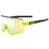 UVEX SPORTSTYLE 236 SET Black lime mat/mirror yellow sportovní brýle s vyměnitelnými skly
