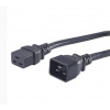 PremiumCord Kábel sieťový predlžovací 230V 16A 1,5m, konektory IEC 320 C19 - IEC 320 C20 (kpsa015)
