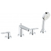 Grohe BauLoop Batéria na okraj vane, 4-otvorová inštalácia, chróm 2511900A-GR