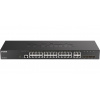 D-Link DGS-2000-28 Managed switch, 24x GbE, 4x RJ45/SFP, fanless