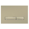 Geberit Sigma50 Ovládanie splachovania, easy to clean, kefovaná mosadz 115.672.QF.2