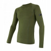 Sensor Pánske tričko SENSOR Merino Active dl. rukáv safari XL zelený