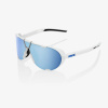 Okuliare 100% Westcraft Soft Tact White/Hiper Blue Multilayer Mirror