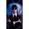 CUKROVÁ TLAČ jedlý obrázok na tortu Cukrová hmota Wednesday Addams Family + MENO