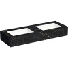 Kompaktná doska pod umývadlo s umývadlom Intedoor TRENTA Compact čierna x 130 cm až 160 cm x 50 cm S výrezom