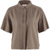 Fjällräven Övik Hemp Camp Shirt SS W, Veľkosť L, Farba SUEDE BROWN