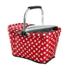 Skladací termo košík so zipsom TORO bodky