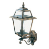 Searchlight New Orleans Outdoor Wall Light- Black Gold, Clear Glass,IP44