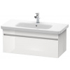 Duravit DuraStyle - Umývadlová skrinka 40x93x45 cm, 1 zásuvka, lesklá biela DS638202222
