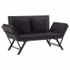 Lavica s operadlom plast 176 x 70 cm