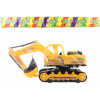 _Ostatní 1_ Auto bagr 27cm plastový pásový pracovní stroj buldozer na setrvačník 2v1