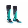 Bridgedale Women's Ski Midweight Merino Endurance Over Calf dark denim/aqua - S (3-4,5) / EU 35-37 / 21-23 cm