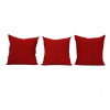 Vankúš - 3 červené dekoratívne vankúše (3 červené dekoratívne vankúše)