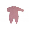 Baby Service Bavlnený overal Pruhy ružová Veľ. 62
