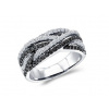 B-TOP Postriebrený prsteň so zirkónmi Double Zircon Velikost prstenu: 62mm