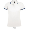 SOL's Collection Polokošile Pasadena Women, piqué, krátký rukáv, dámská COT25057890805-white/navy 2XL Bílá/navy
