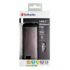 Verbatim USB (3.1) hub 6-port 49142 šedá délka kabelu 15cm 1x USB C, USB A, HDMI, Ethernet, čte