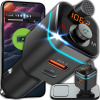 BLUETOOTH AUDIO VYSIELAČ FM MP3 RÝCHLA NABÍJAČKA USB SD LCD QC3.0 RGB