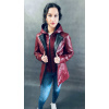 Max Original Leather Dámsky kožený polokabát 8080 SH. red/black (3XL 58-60) - Red/black - 3XL