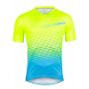 FORCE MTB ANGLE dres, fluo-modrá S