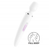 Masážna hlavica a vibrátor 2v1 SATISFYER WAND-ER WOMAN biela
