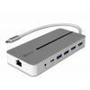 Lindy Dokovacia Stanica USB 3.1 Typ C, 2xHDMI (Dual Display), 2xUSB 3.0, Gigabit LAN, (PD 3.0 100W), 0.25m L43360