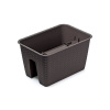 Kvetináč na zábradlie – Ratolla Railing Square 13 l (š. 27 cm × v. 22 cm × d. 40 cm), hnedá