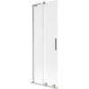 Mexen Velar L, 2-krídlová posuvná vaňová zástena 70 x 150 cm, 8mm sklo námraza, brúsená oceľ, 896-070-003-31-97