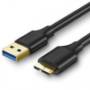 Kábel UGREEN USB 3.0/Micro USB 3.0, 1m (10841) čierny