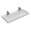 Villeroy & Boch 4156A401 AVENTO umývadlo závesné 100x47 s prepadom,2otv.pre bat, Biela 4156A401