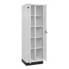 Skriňa na bielizeň C+P Cabo-Plus, 2 oddelenia, 600 x 500 x 1950 mm, biela, s podstavcom